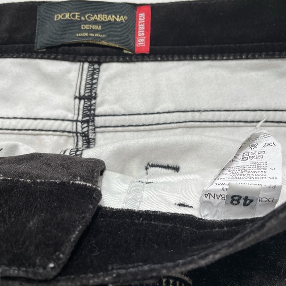 Dolce & Gabbana Velour Castles and Keys Pants - Picture 5 of 5